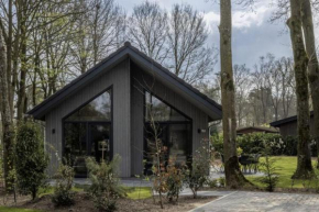 Beautiful lodge at the edge of the forest